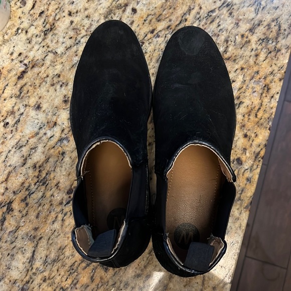 Suede black Chelsea boots size 11 - Picture 1 of 4